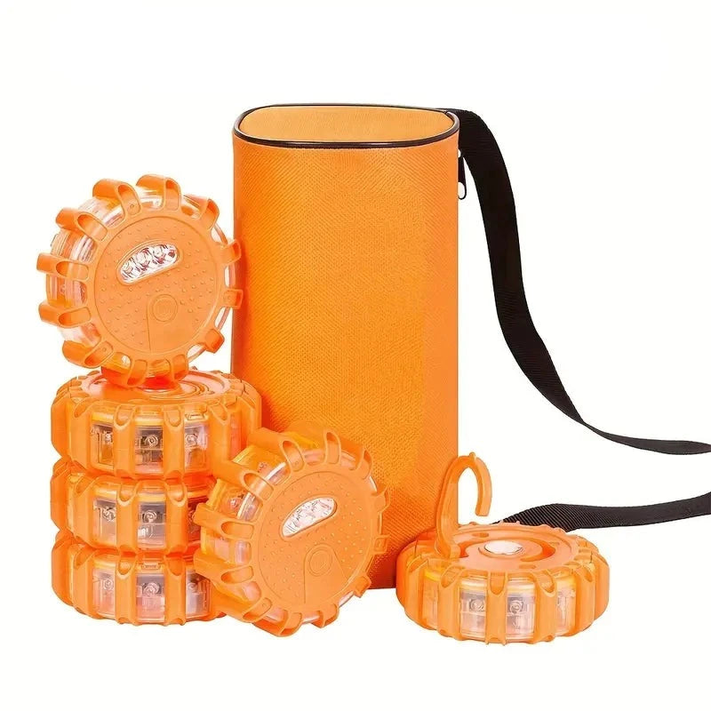 LED SOS Notsicherheits-Blinklicht - Signallicht Orange Einzel & Sets