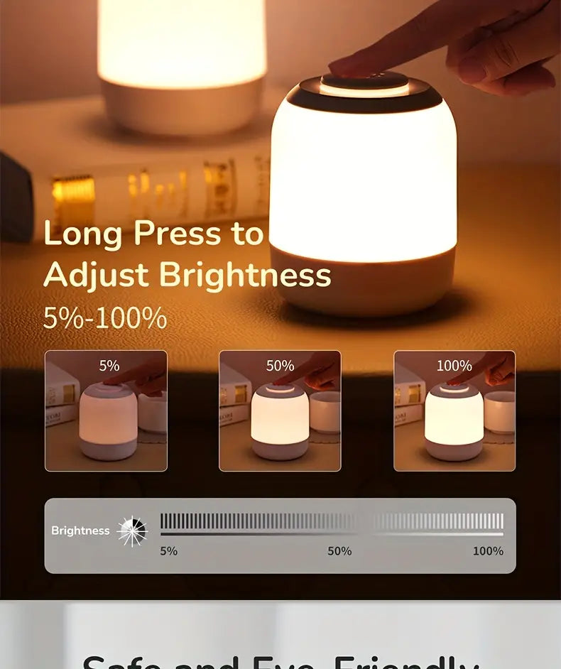 Multifunktionales Dimmbares Nachtlicht, USB-C 5V-Stromversorgung