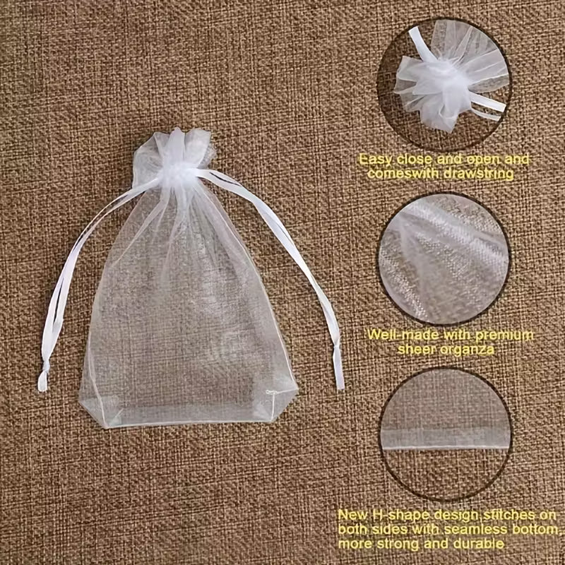 Transparente Organza-Kordel-Geschenktasche