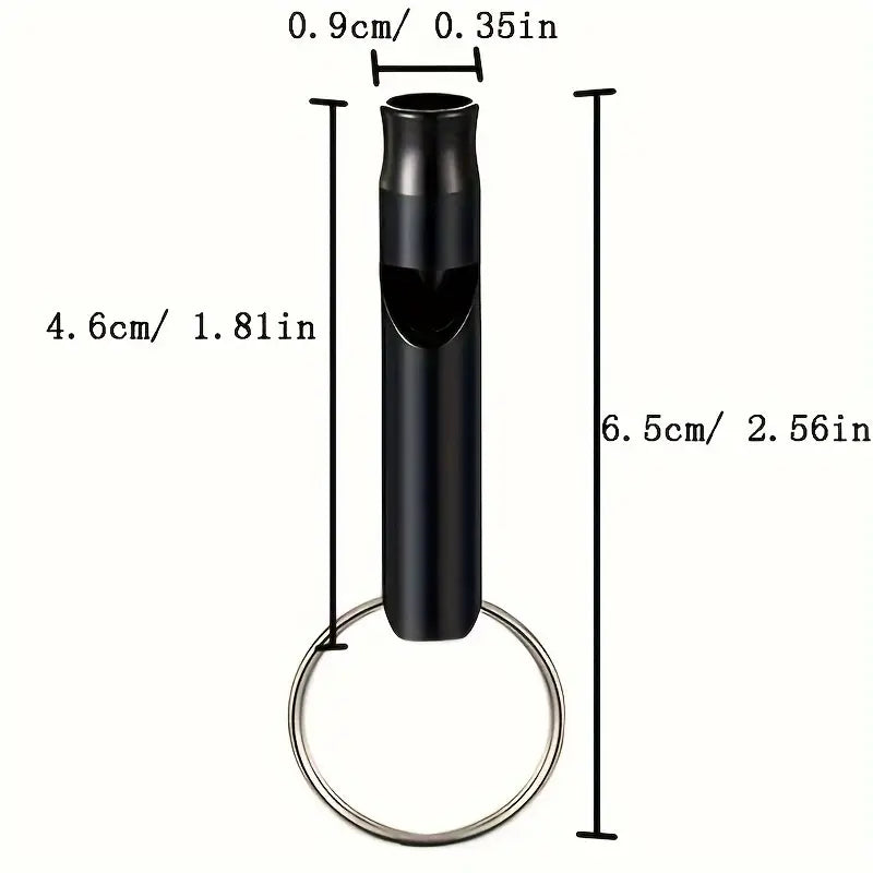 Aluminium-Notfallpfeife mit Schlüsselanhänger, verschiedene Farben