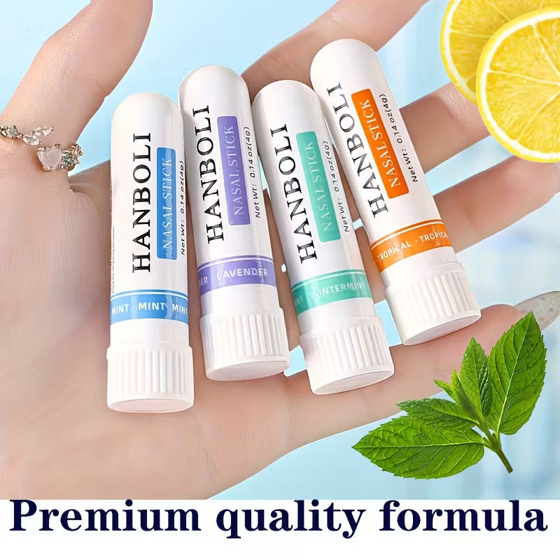 Naseninhalationsstäbchen – 100 % natürliche Aromen 4er Set