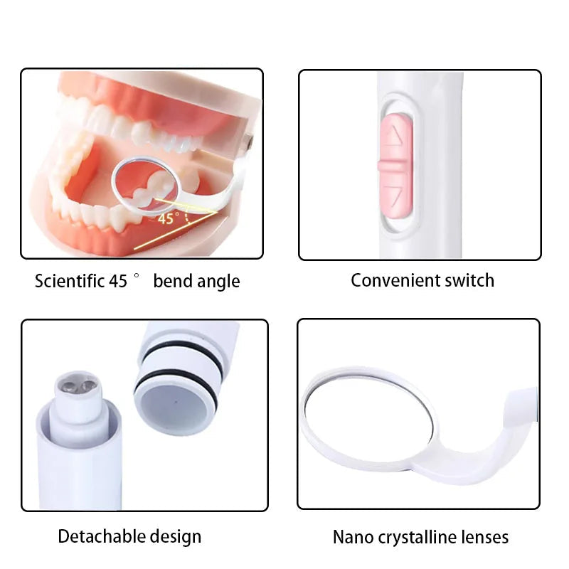 Dental-LED-Mundspiegel – Wiederverwendbares Zahnkontroll-Instrument