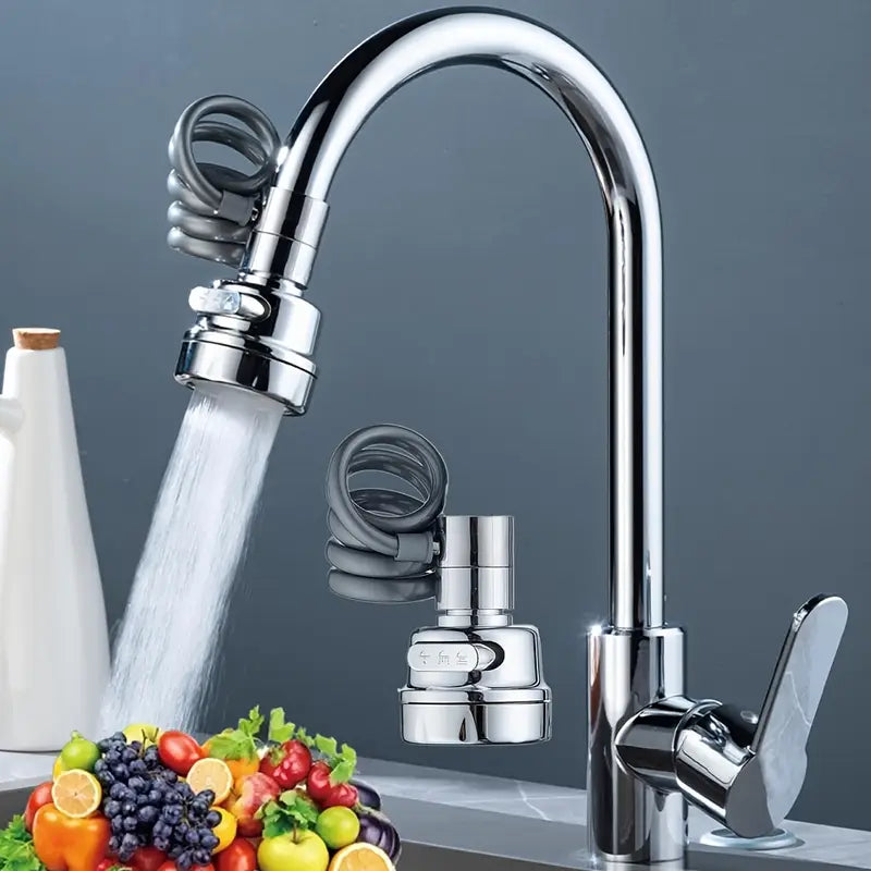 Dehnbarer dreistufiger Wasserhahnverlängerer universell in Küche und Bad