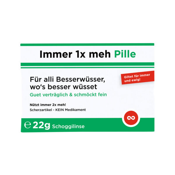 Scherztabletten Immer 1 x meh Pille