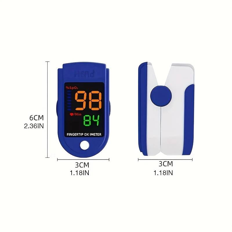 Blutsauerstoffmessgerät - Elektronischer Sättigungs-Fingerpuls-Sauerstoff-Fingerclip