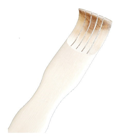 Bambus Rückenkratzer mit 2 Massagerollen, ca. 46cm lang