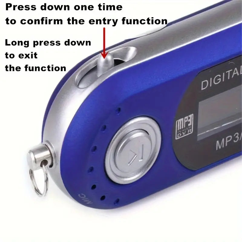Einfacher MicroSD Karten Retro MP3 Player, Betrieb mit 1xAAA Batterie & MicroSD