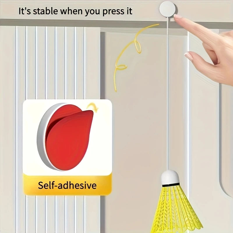 3-teiliges Indoor-Badminton-Trainingsset, Strapazierfähige Nylon-Federbälle