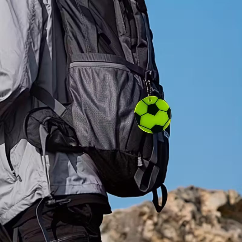 Reflektierender Fußballanhänger für Rucksäcke, Schlüsselbund