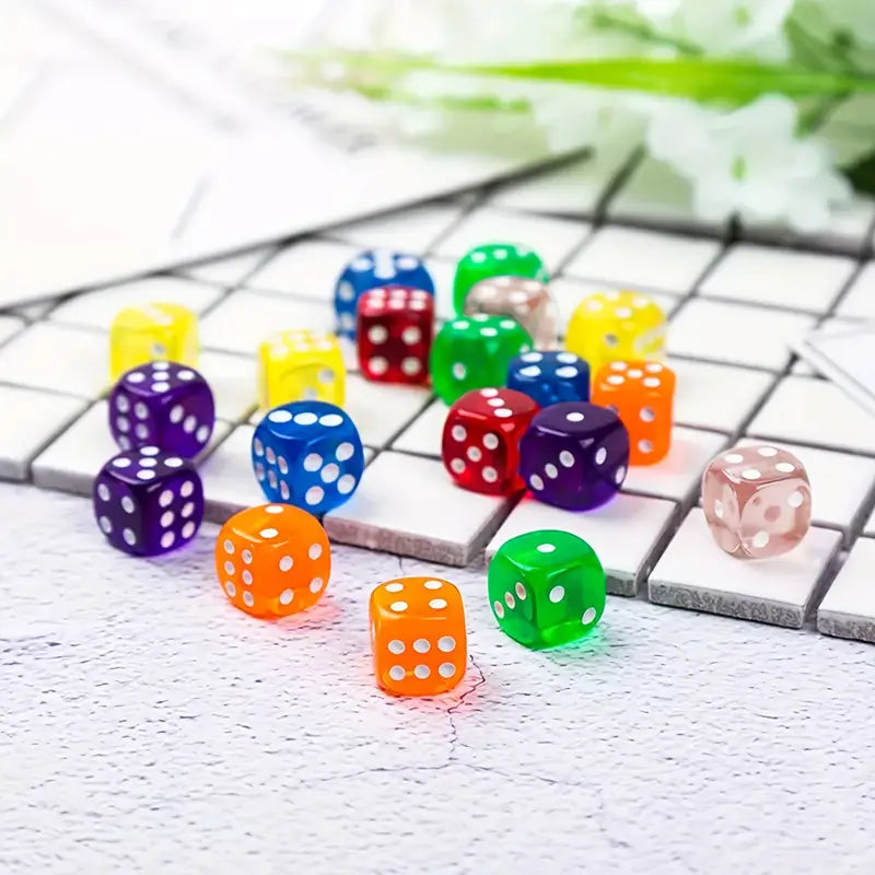 Farbige Würfel 12mm abgerundet für Brettspiele & mehr.