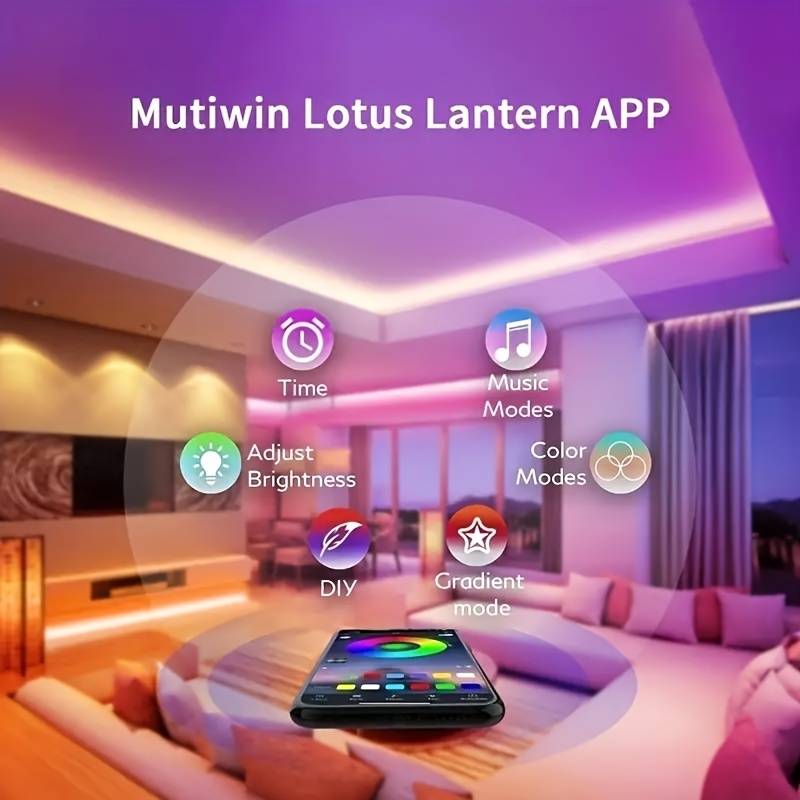 1 Meter Led 5050 Farb Lichtleiste mit IR Fernbedienung & App mit Bluetooth