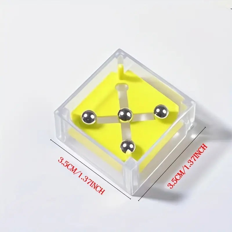 12 Stück Mini-Balance Murmel-Labyrinth Puzzle-Spiel