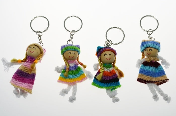 Puppe an Schlüsselanhänger ca 7 cm