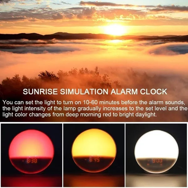 WiFi Smart Sunrise Wake Up Licht USB Wecker - Tuya/Smart Life Kompatibel