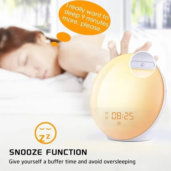 WiFi Smart Sunrise Wake Up Licht USB Wecker - Tuya/Smart Life Kompatibel