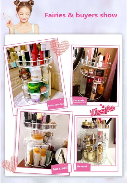 Acryl Make-up Organizer Aufbewahrung, 360 rotierend