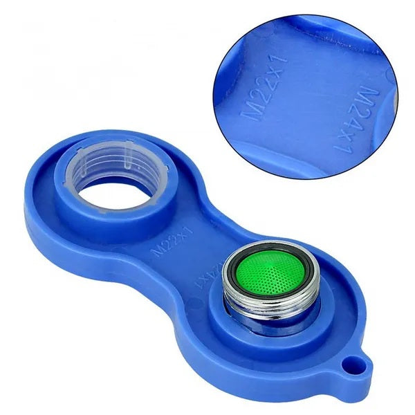 1-teiliger 4-in-1-Wasserauslass Allzweckschlüssel Adapter Blau