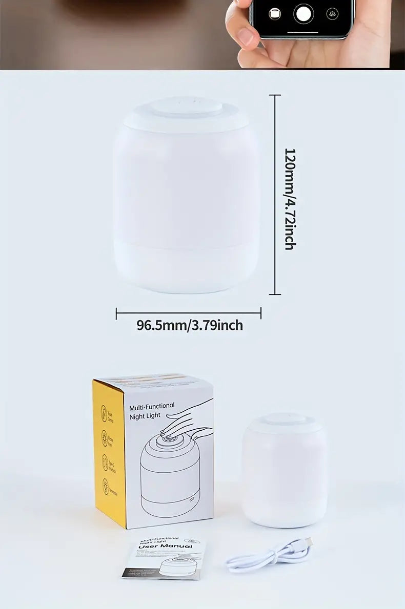 Multifunktionales Dimmbares Nachtlicht, USB-C 5V-Stromversorgung