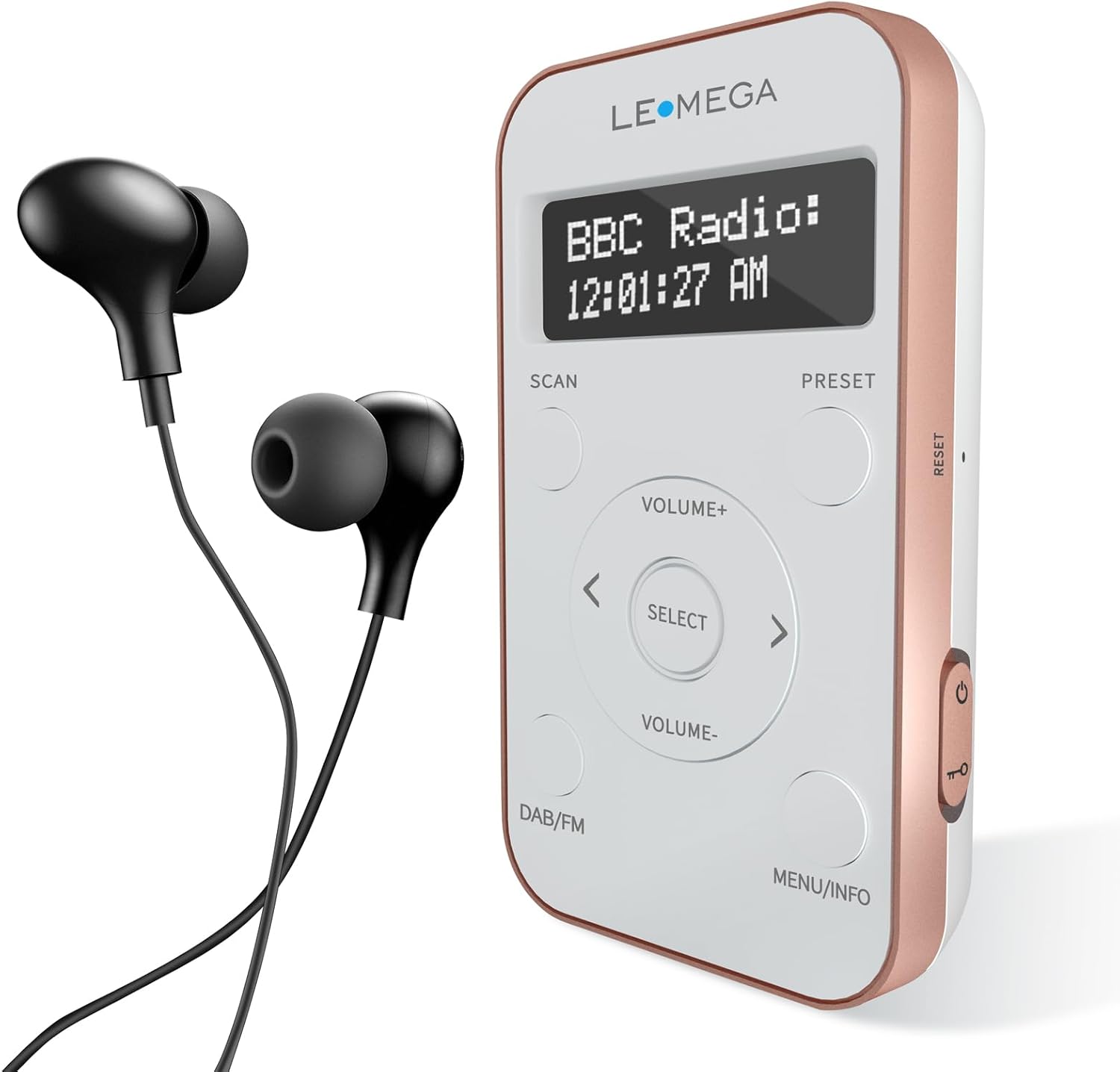 LEMEGA PR1L Taschen-DAB+ Radio, FM-Radio inkl. Kopfhörer