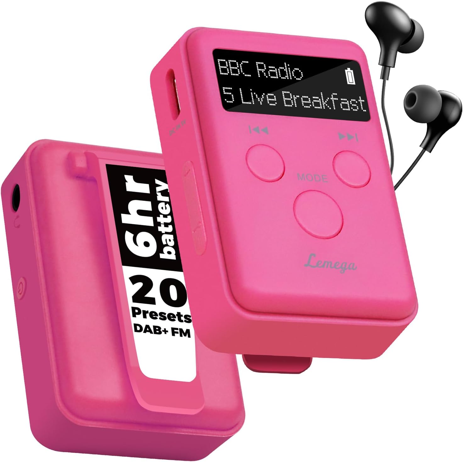 LEMEGA MINI GO Tragbare DAB-Radio für die Hosentasche