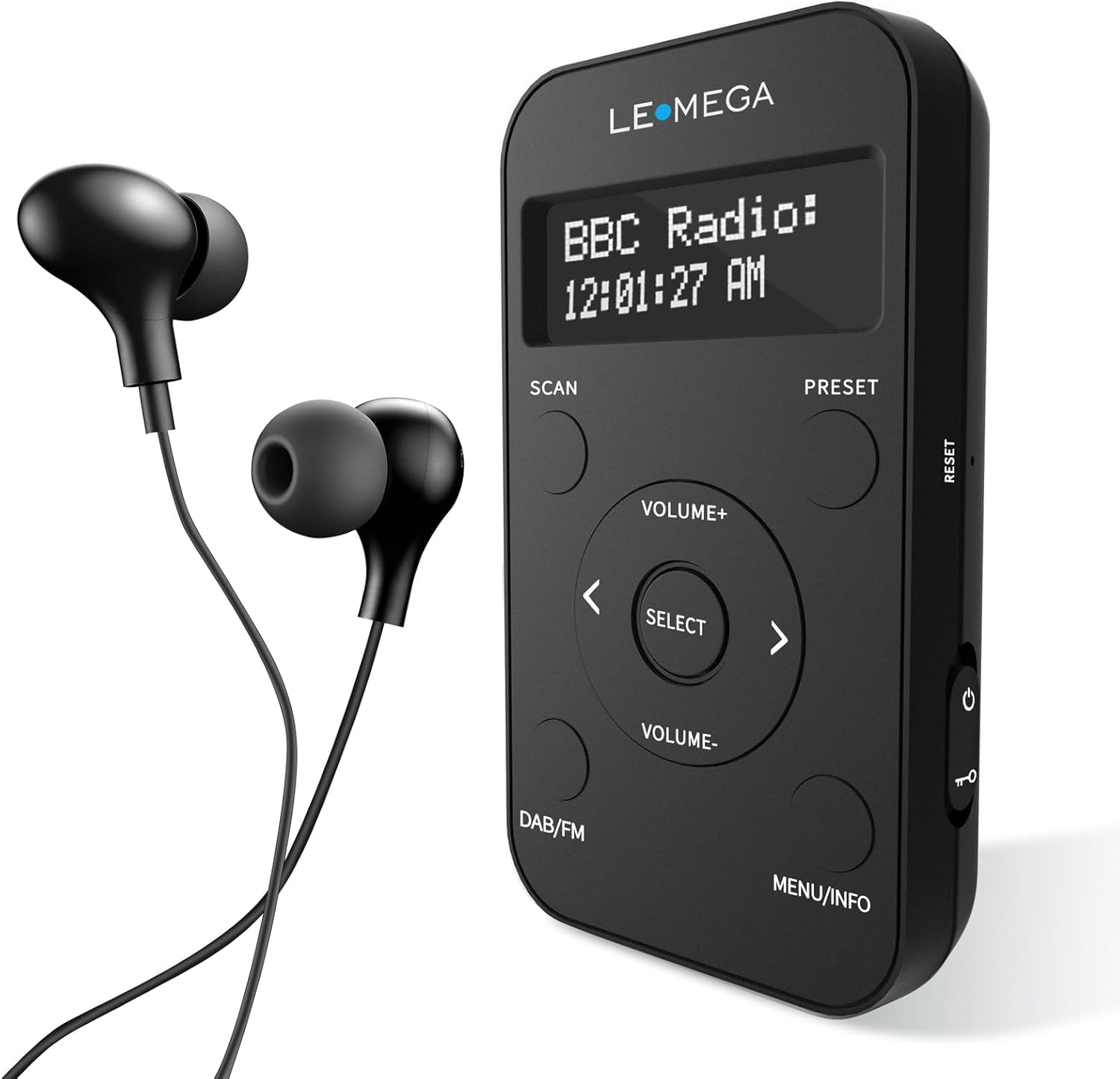 LEMEGA PR1L Taschen-DAB+ Radio, FM-Radio inkl. Kopfhörer