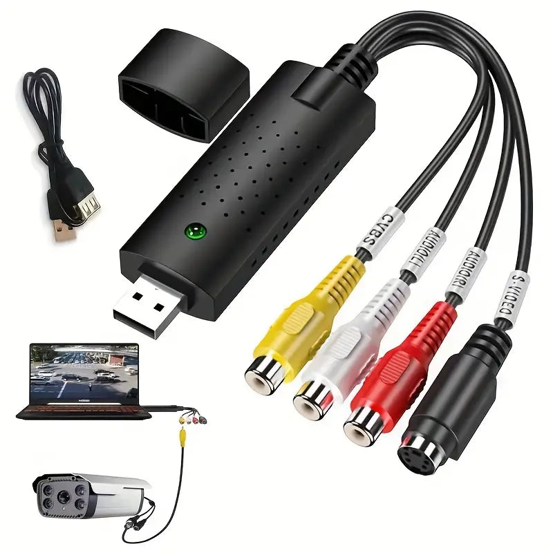 Video Audio Grabber VHS VCR USB Video Capture Card Zu DVD Konverter