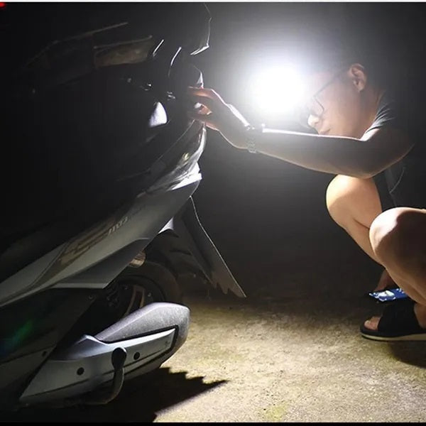 Induktions-Stirnlampe, COB-LED-Kopf, wiederaufladbare Stirnlampe mit Sensor