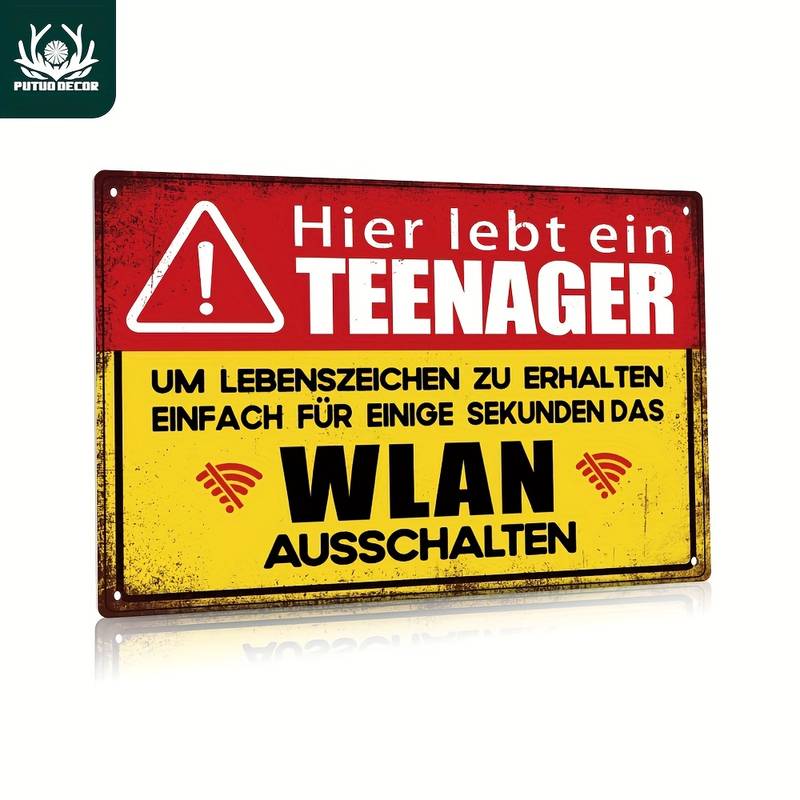 Metall-Blechschild mit lustigen verschiedenen Sprüchen