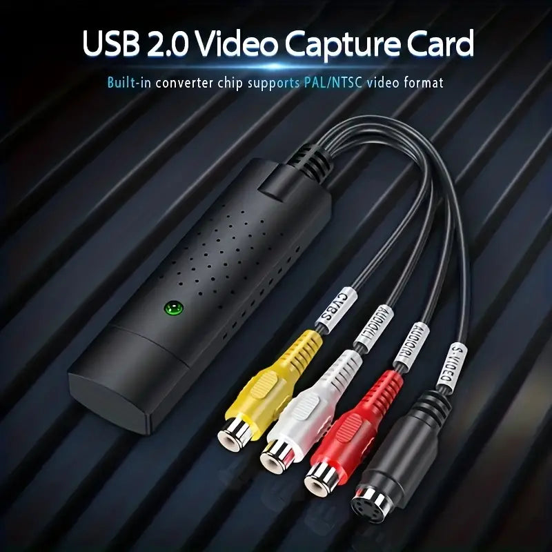 Video Audio Grabber VHS VCR USB Video Capture Card Zu DVD Konverter