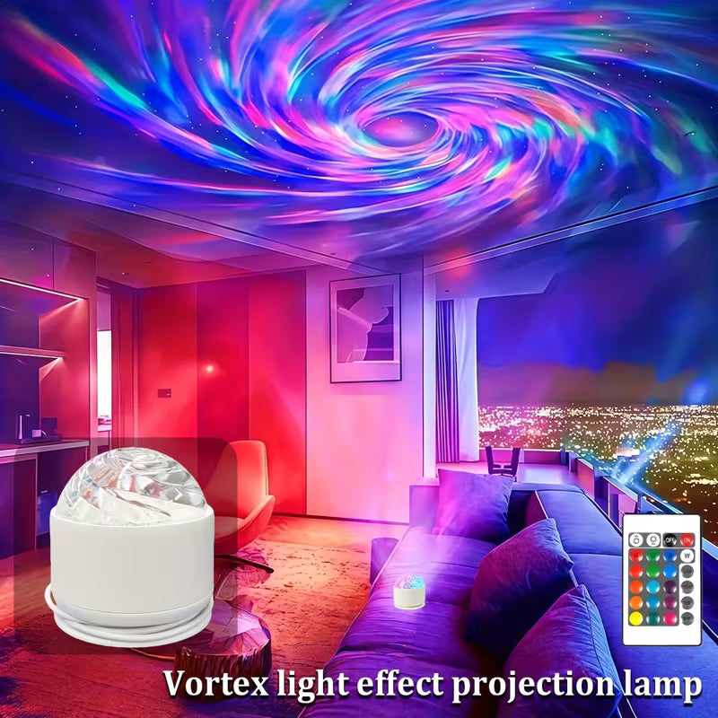 16 Farben 2-in-1 Dynamische Projektionsleuchte über USB mit Fernbedienung