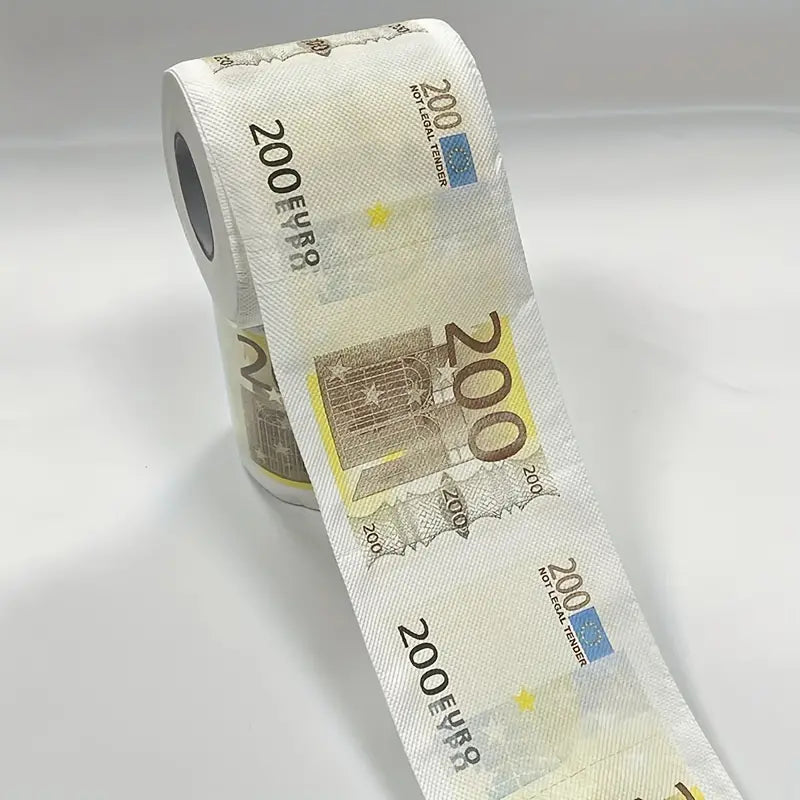 Lustige Bedruckte Toilettenpapierrolle, 50/100/200/500 Euro