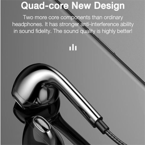 6D Quad-Core Mobile Kabelgebundenes Kopfhörer Headset 3.5