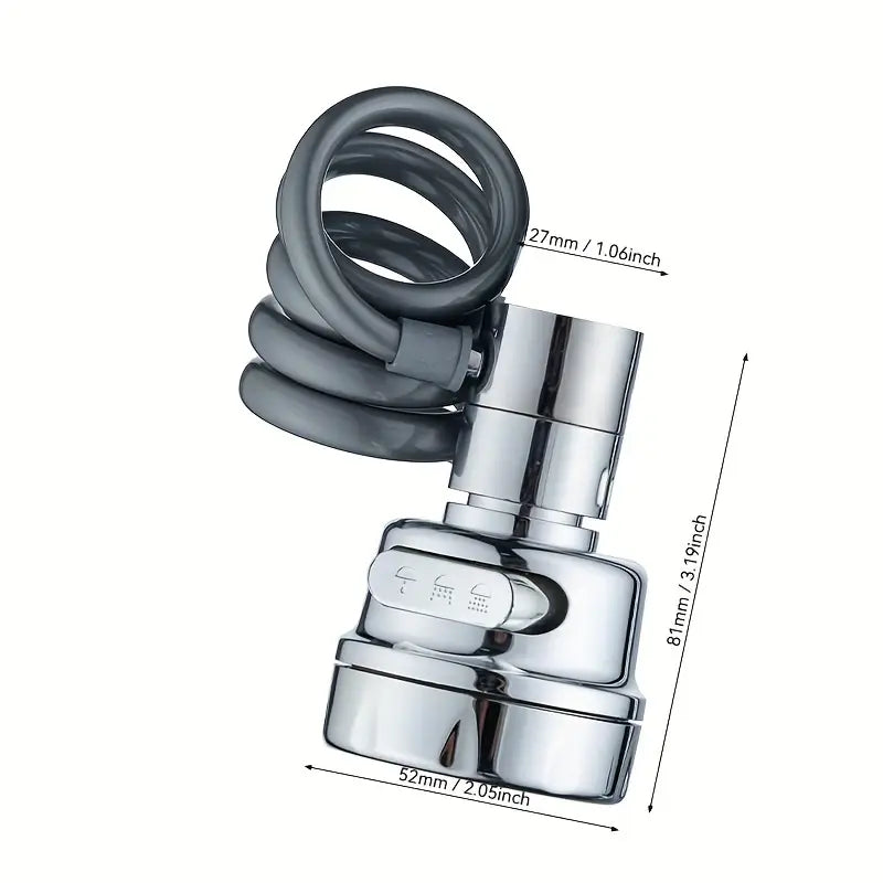 Dehnbarer dreistufiger Wasserhahnverlängerer universell in Küche und Bad