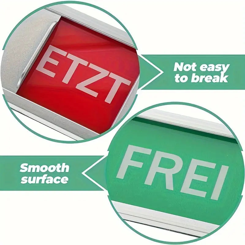 Acryl-Privatsphärenschild für Türen - Frei oder Besetzt