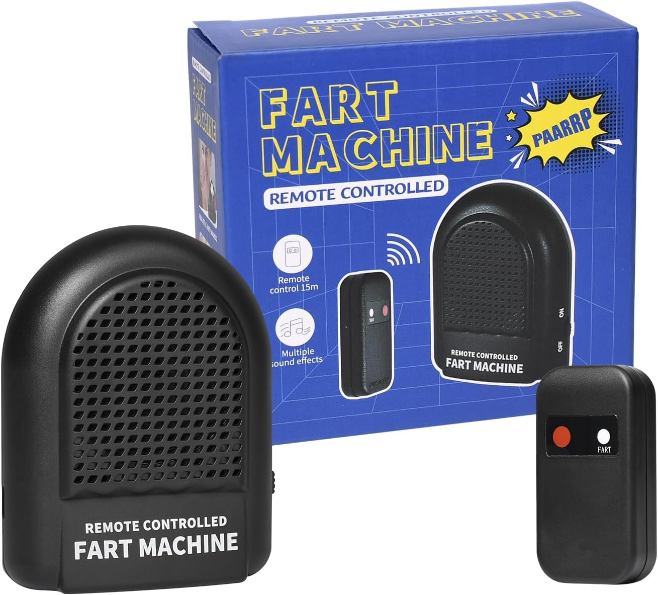 Furzmaschine mit Fernbedienung 6 Soundeffekten - Scherzartikel