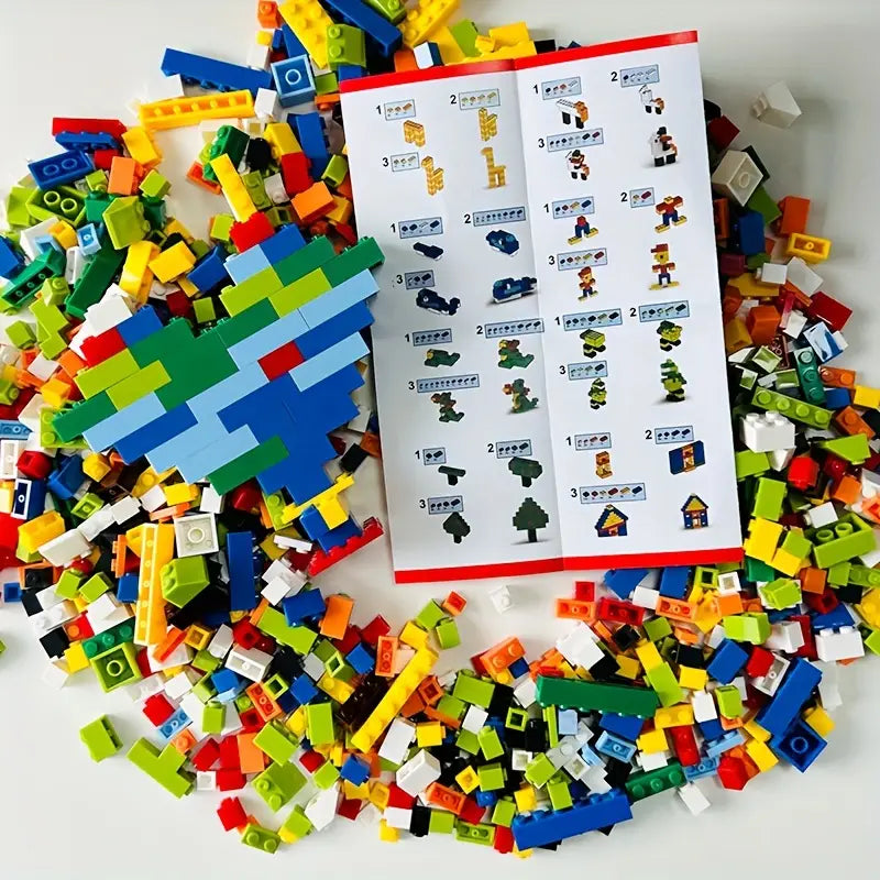 1000 Stück kleine Bausteine in Zufälligen Farben