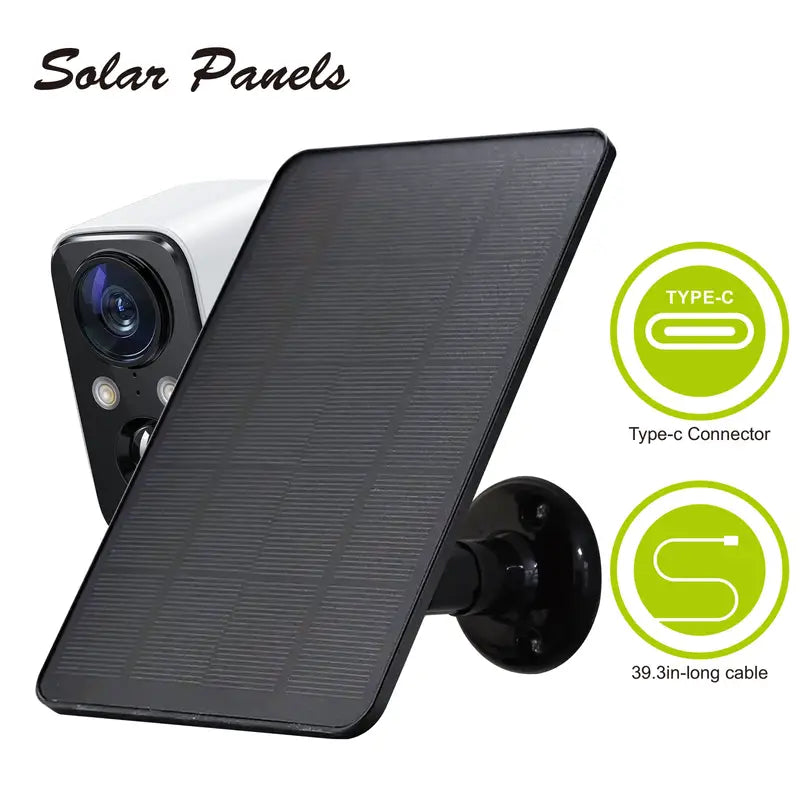 Solarpanel mit USB-C Stecker für Kameras uvm. Als 1er/2er/3er Set