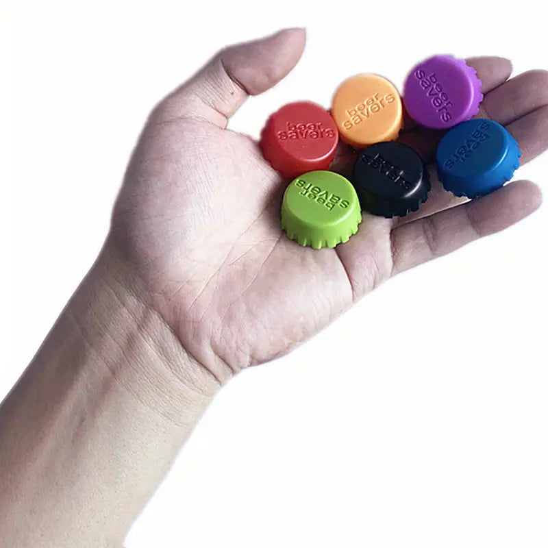 6er Set Wiederverwendbare Silikonflaschenkappen