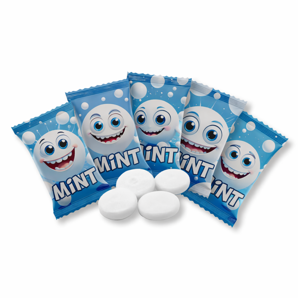 200 x Kaugummi "Mint" 600g