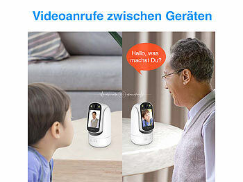 7links 2er-Set 2in1-WLAN-Überwachungskamera & Video-Telefon, Pan-Tilt Elektroniktrade Switzerland