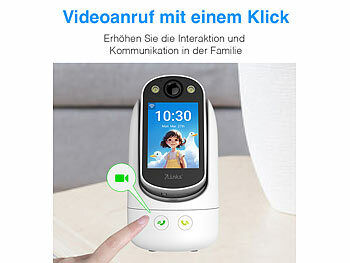 7links 2er-Set 2in1-WLAN-Überwachungskamera & Video-Telefon, Pan-Tilt Elektroniktrade Switzerland
