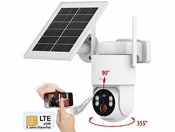 7links 7links 4G/LTE-Akku-Außenkamera mit eSIM & 5 Jahren Datenflat, 2K, Solarpanel Elektroniktrade Switzerland