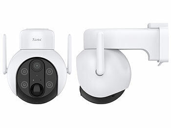 7links Außen-Pan-Tilt-IP-Überwachungskamera mit 2K, Akku, WLAN & App, IP66 Elektroniktrade Switzerland
