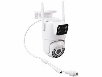 7links Dual-Objektiv-IP-Außen-Kamera, 2x 2K, 3MP, Pan-Tilt, 360°, WLAN, IP54 Elektroniktrade Switzerland