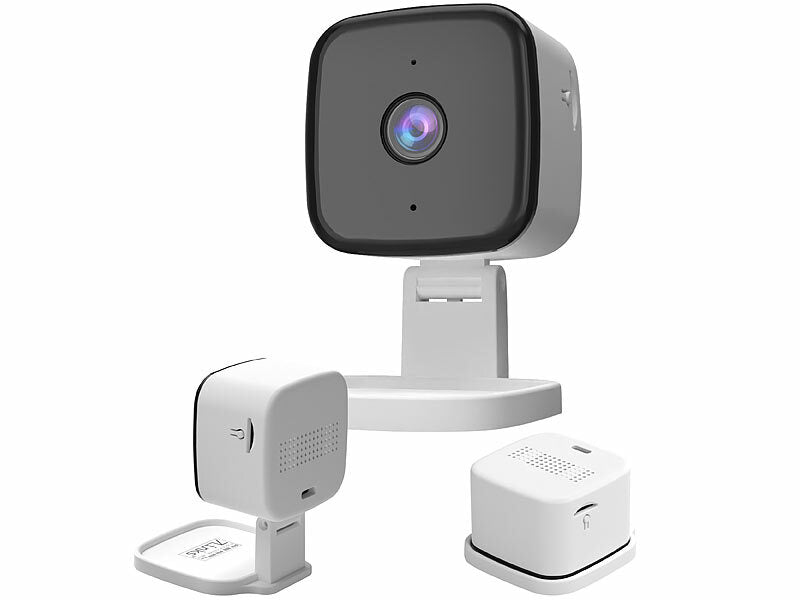 7links Mini-2K-IP-Überwachungskamera, 4 MP, Nachtsicht, 360°-Halter Elektroniktrade Switzerland