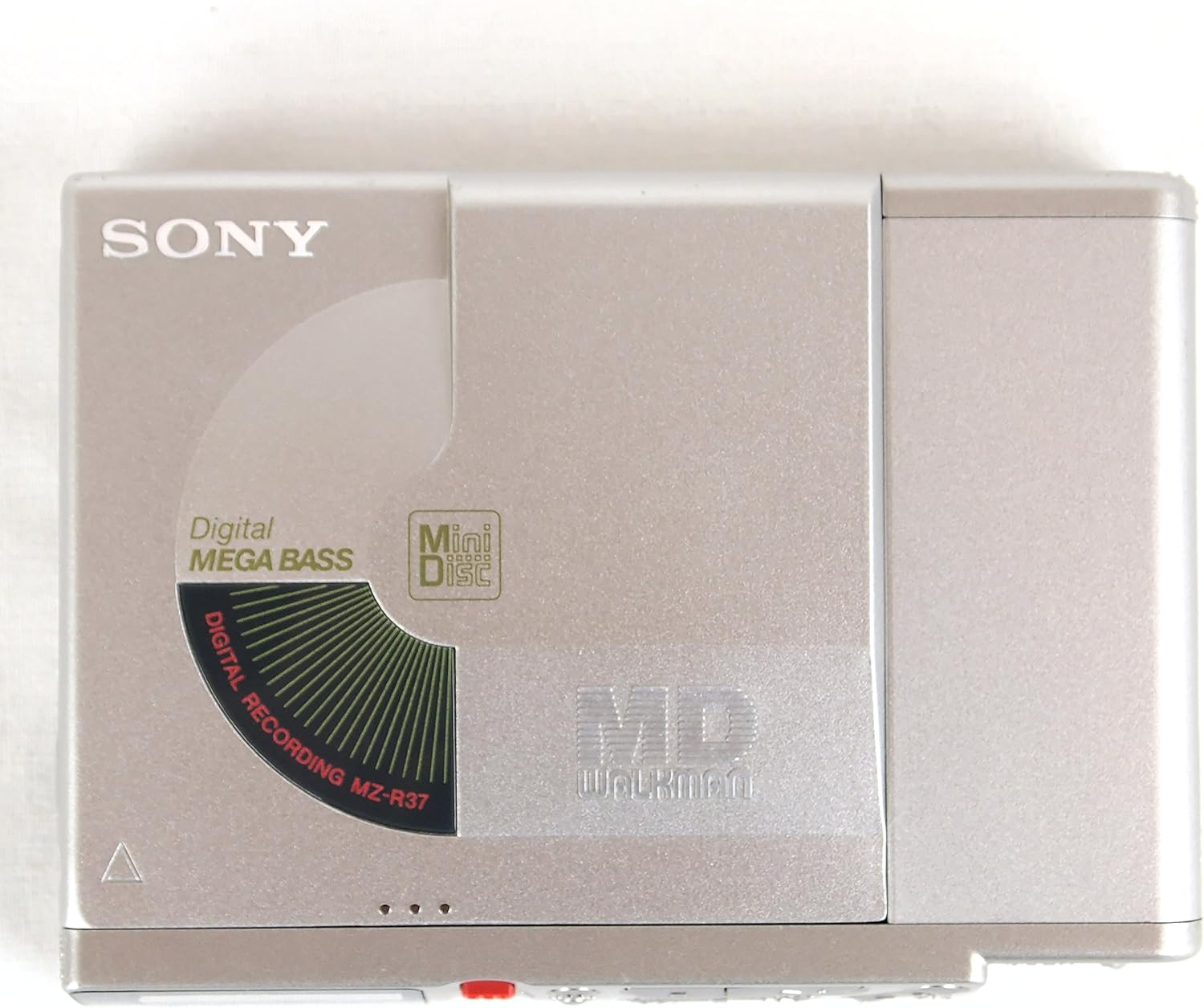 Sony tragbarer Minidisc Player/Recorder Made in Japan - silber (MZ-R37/S) (Gebraucht Artikel)