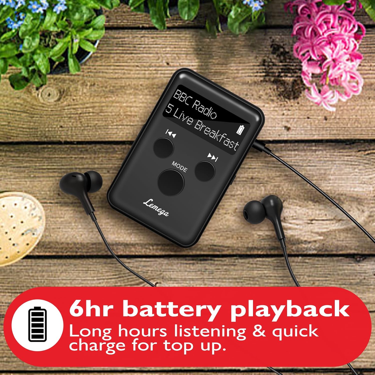 LEMEGA MINI GO Tragbare DAB-Radio für die Hosentasche