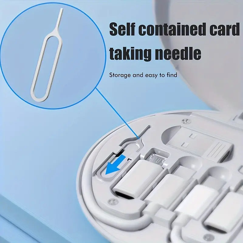 5-in-1 Silikon USB Typ-C Ladekabel Kit mit Datenübertragung - MFI-zertifiziert