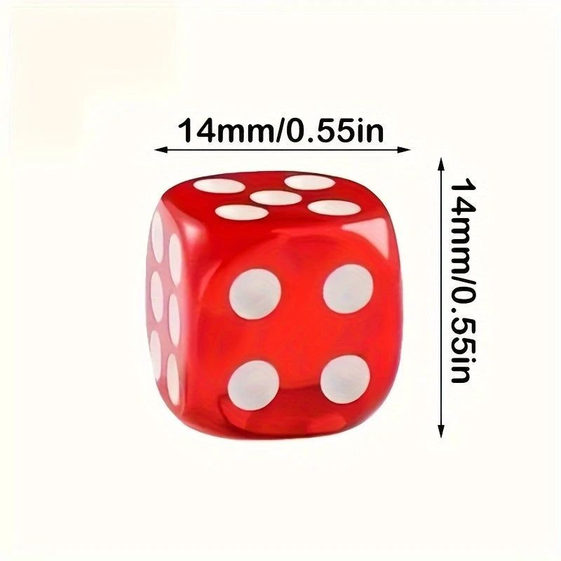 Acrylwürfel in verschiedenen Farben, 6-seitig, 14mm