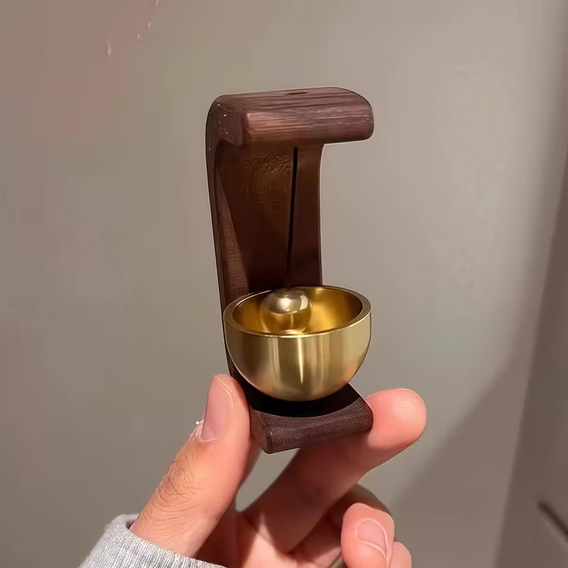 Natürliche Holz-Windklingel & Türklingel - Magnetische Klebefläche